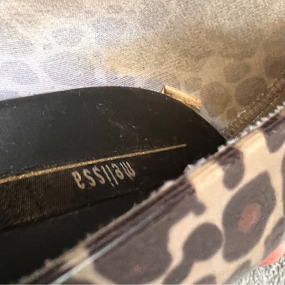 Melissa Peep Toe Jelly Ballerina Ballet Flats Leopard Animal Print Sz 5 - Picture 9 of 12